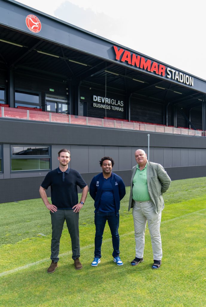 Robin Sack HJO - Almere City FC | Sidney Schipper HJO s.v. Huizen | Klaas Vos - Voorzitter s.v. Huizen