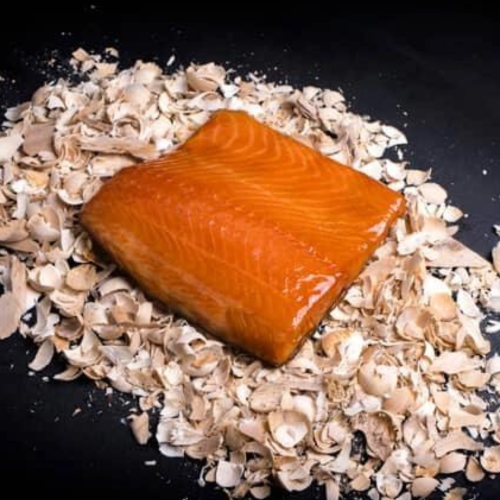 Warm gerookte zalm