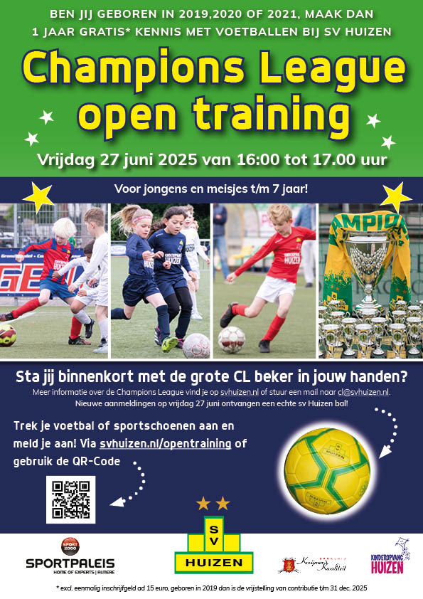 A4 Flyer Champions League kids '25
